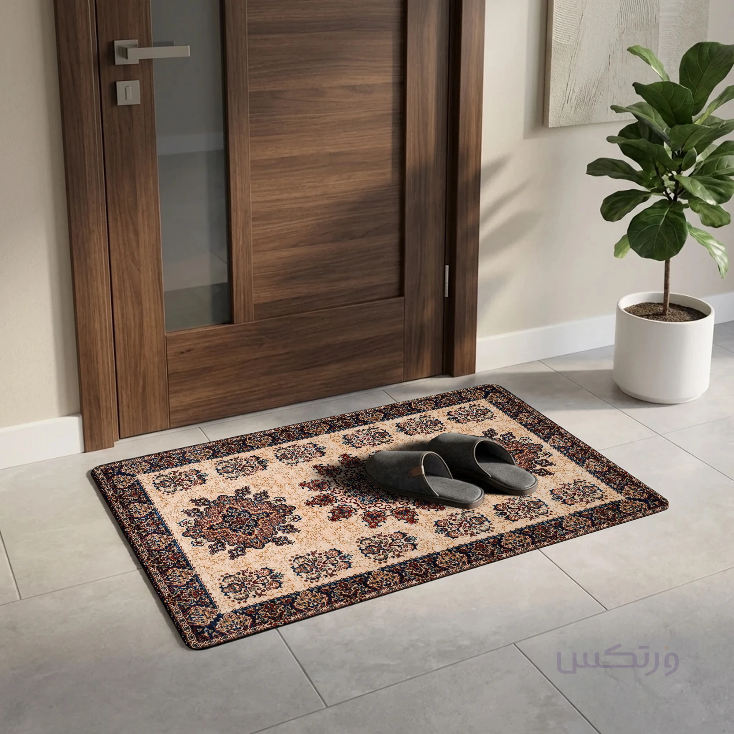 پادری چاپی pvc دار مستطیل کد 200 سایز 76*46