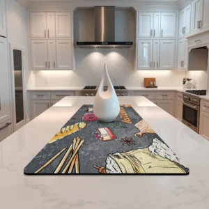 پادری چاپی pvc دار مستطیل کد 618 سایز 109*46